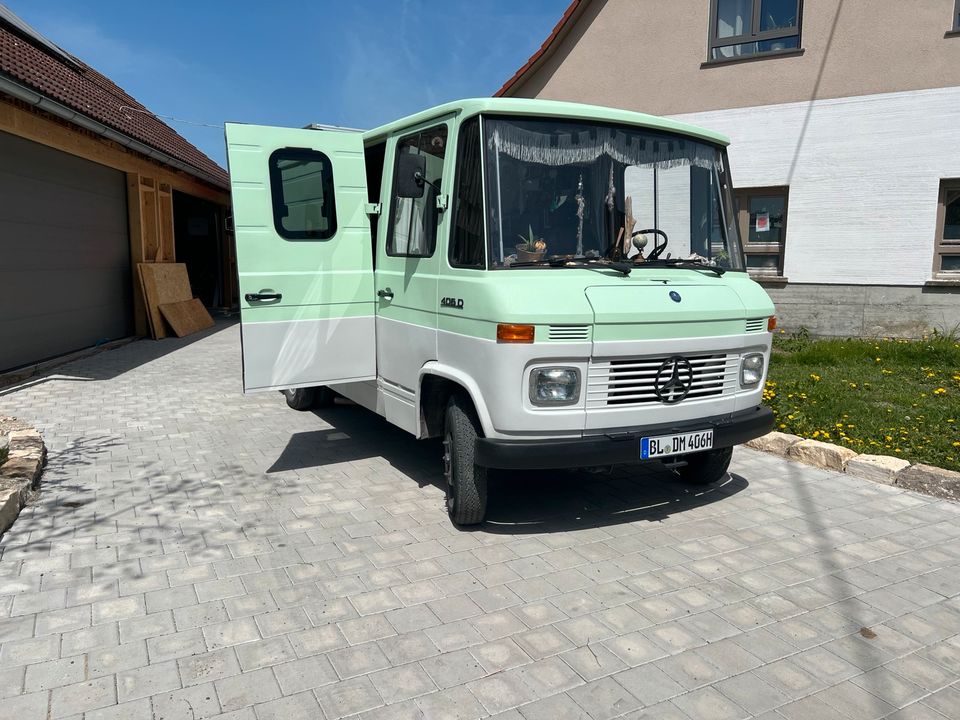 Mercedes T2 406D Düdo komplett restauriert Autark Vanlife Camping in Balingen