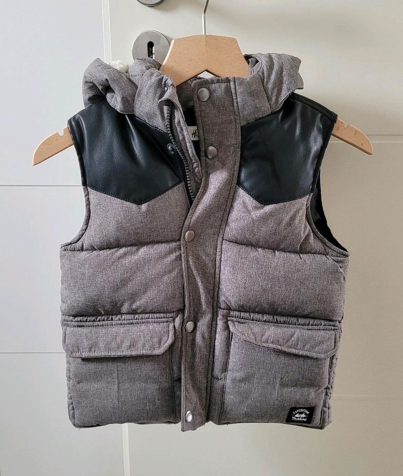 Weste, Übergangsjacke, H&M, wie neu,  110/116 in Alzey