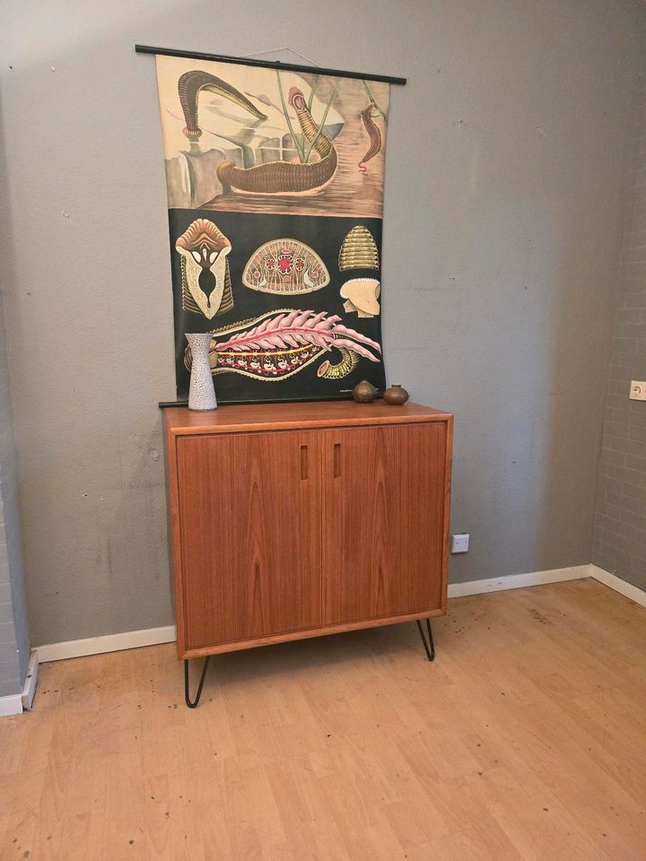 Teak Sideboard Kommode 70er Vintage Danish Design Mid Century in Hürth