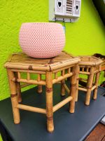 2 Bambus Tische Beistelltische Hocker Stuhl Tisch deko Niedersachsen - Vienenburg Vorschau