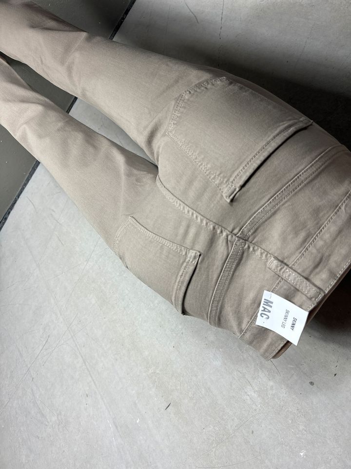 MAC skinny leg  hyperstretch beige Jeans neu 40 42 L30 1010 in Erlabrunn