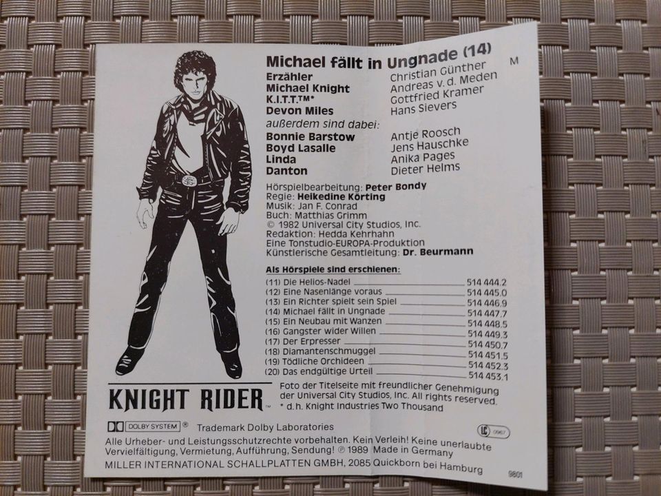 Knight Rider 14 Hörspiel Kassette MC Europa Original Tape in Saldenburg