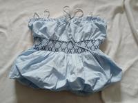 Zara Top hellblau Schößchen Rüschen Bandeau Schleife Korsett Niedersachsen - Lachendorf Vorschau