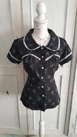 Sugar Shock Bluse Schwalbe Gr. L Rückenfrei Rockabilly Brandenburg - Schorfheide Vorschau