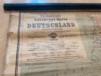 antike Rollkarte Deutschland um 1920/1935 Schulkarte Thüringen - Saalfeld (Saale) Vorschau
