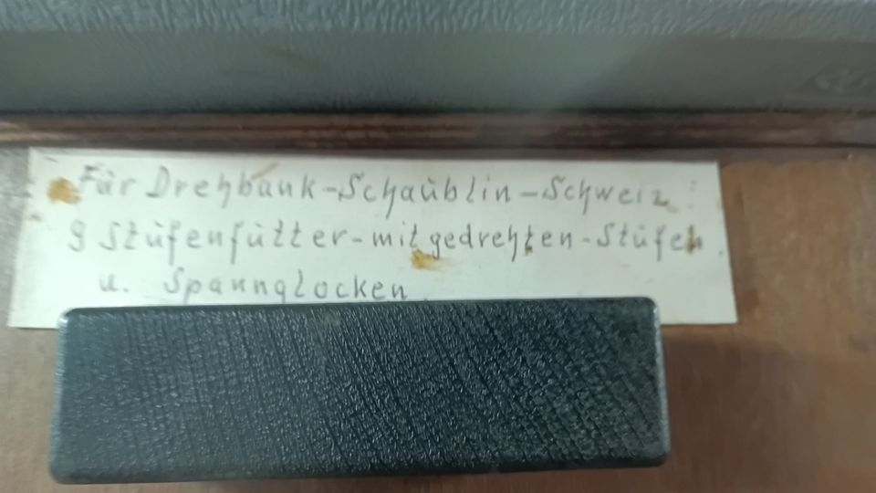 Schaublin Schäublin Zubehör  Drehmaschine 10 x Stufen Futter & in Saarbrücken