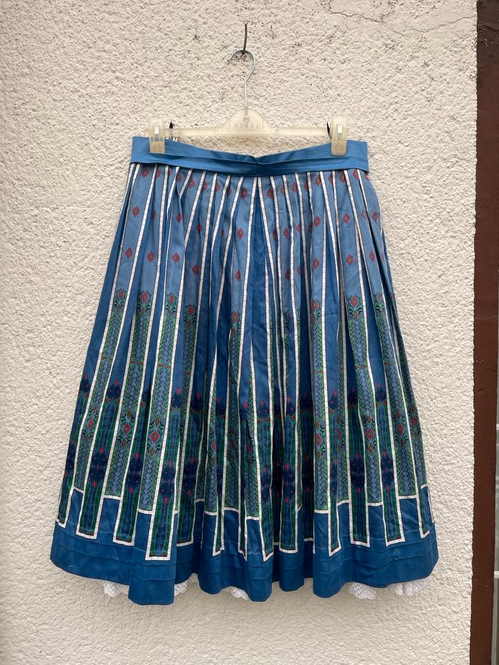 Perry Trachten Landhaus Vintage Dirndl Rock Gr. 44 blau weiß in Köln