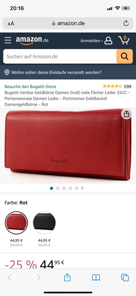 Bugatti Vertice Damen Leder in NEU eBay | Nordend ist - jetzt Geldbörse Zipper Kleinanzeigen Kleinanzeigen rot Frankfurt am Main Portmonnaie