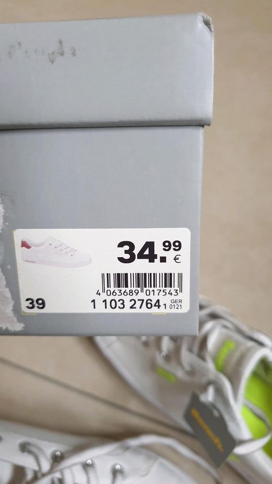 NEU Bench Damen Sneaker Gr. 39 weiß Neon OVP UVP 34,99 Euro in Oberhausen
