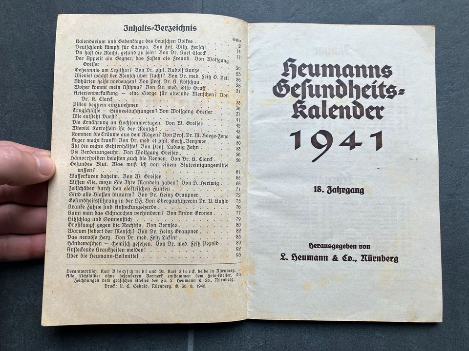 3 Bücher Heumann Heilmittel Gesundheitskalender Wk 30/40er in Worbis