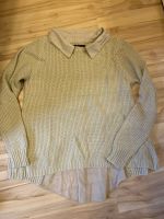 Strickpullover mit integrierter Bluse beige Pullover Knöpfe Rheinland-Pfalz - Weinsheim (Kr Bad Kreuznach) Vorschau