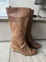Zign Keilabsatz Stiefel, Leder , braun gr.38 Bayern - Dittelbrunn Vorschau