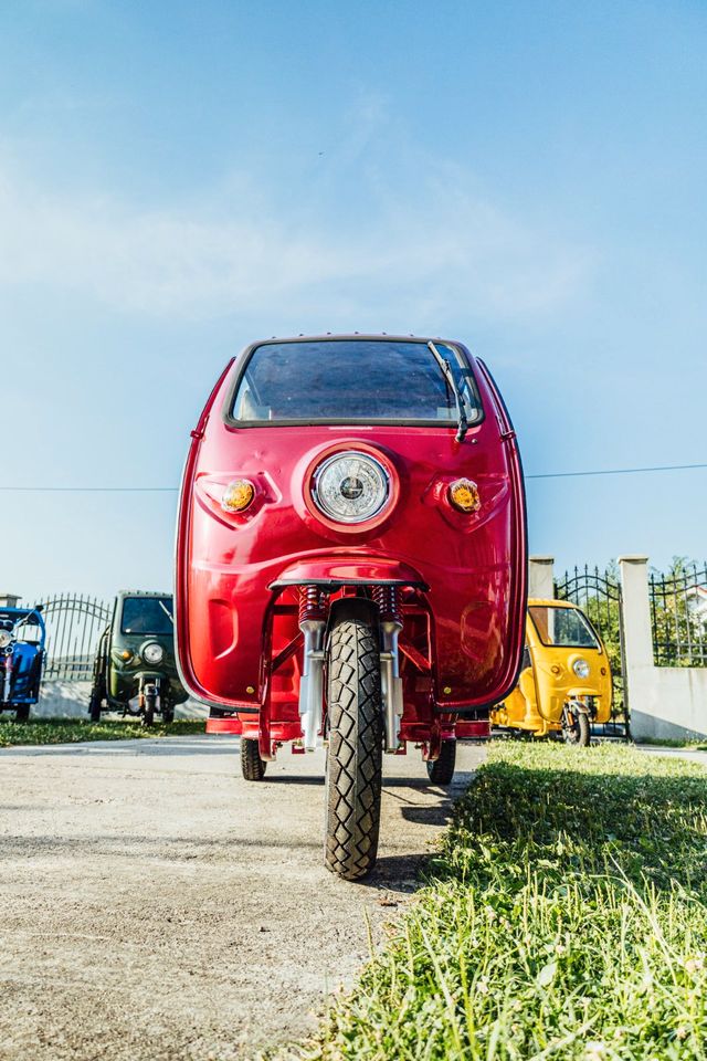 3Rad AMR Elektro Cargo mit Kabine APE Pritsche Kipper 400 Big Volta TUKTUK Lastendreirad TUCK TUCK MEGA CABIN Geco Stormborn Green Speed Lastenrad Futura Elektrofrosch Frosch Runner Greenspeed Tuk Tuk in Neukirchen