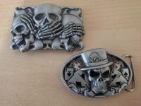 2x Gürtelschnalle Totenkopf Skull Gothic Metal für 4cm Gürtel Bayern - Nürnberg (Mittelfr) Vorschau