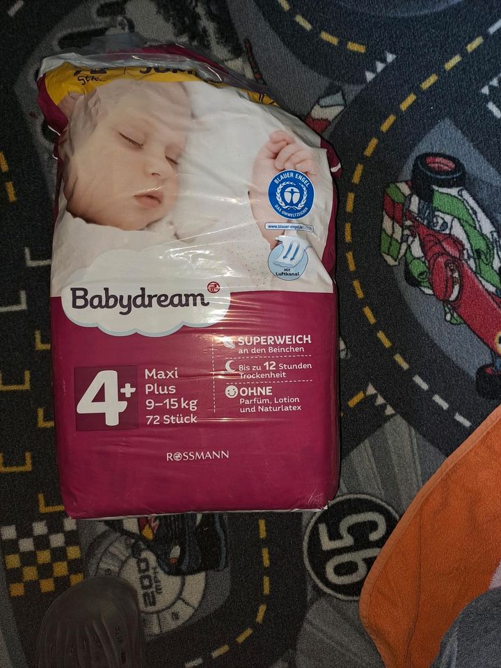 Windeln von Babydream Größe 4+ zu verkaufen in Weingarten (Hörsel)