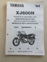 Yamaha XJ 600 N Set up Assembly Manual Montageanleitung 1994 Nordrhein-Westfalen - Gelsenkirchen Vorschau