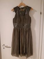 APART Festliches Kleid Gr. 38, khaki, Pailletten, Plissees Bayern - Abenberg Vorschau