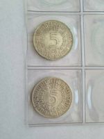 5 D-Mark Silbermünzen von 1956 J und 1957 J in gutem Zustand Köln - Bayenthal Vorschau