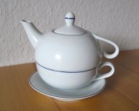 ARKO „Tea for One“ Tee Set 3 tlg. Porzellan Weiß / Blau stapelbar Hannover - Kirchrode-Bemerode-Wülferode Vorschau