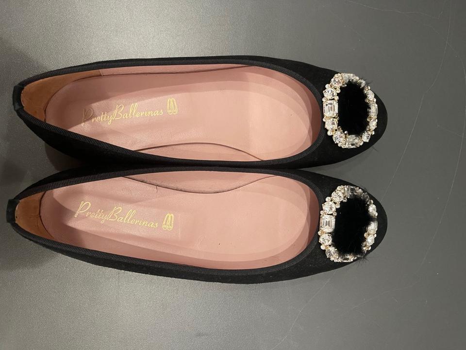 Pretty Ballerinas_Ballerinas, Wildleder mit Strassschnalle in München