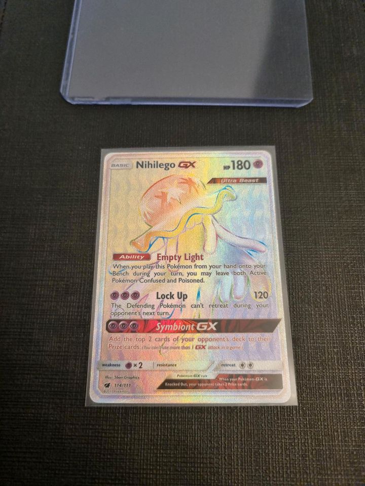 Pokemon Rainbow  Fullart Nihilego GX  2017 ! in Mandelbachtal