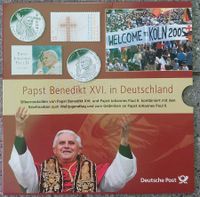 2 Silber Medaillen Papst Benedikt XVI und Papst Johannes Paul II. Thüringen - Stotternheim Vorschau