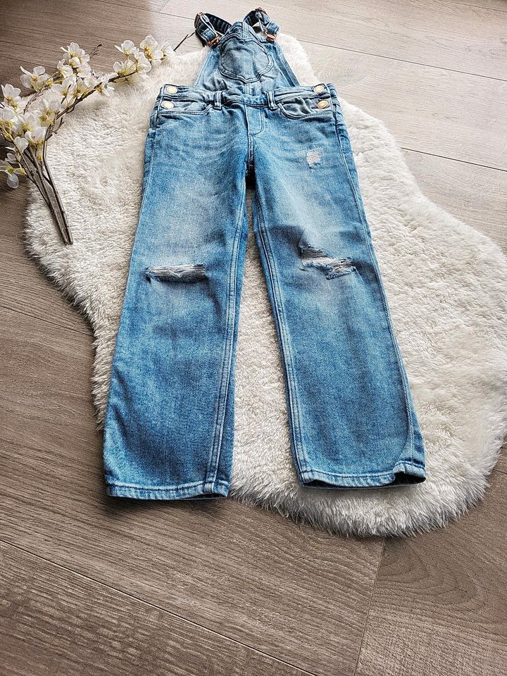 Latzhose, Jeans, H&M, Größe 116 in Saterland