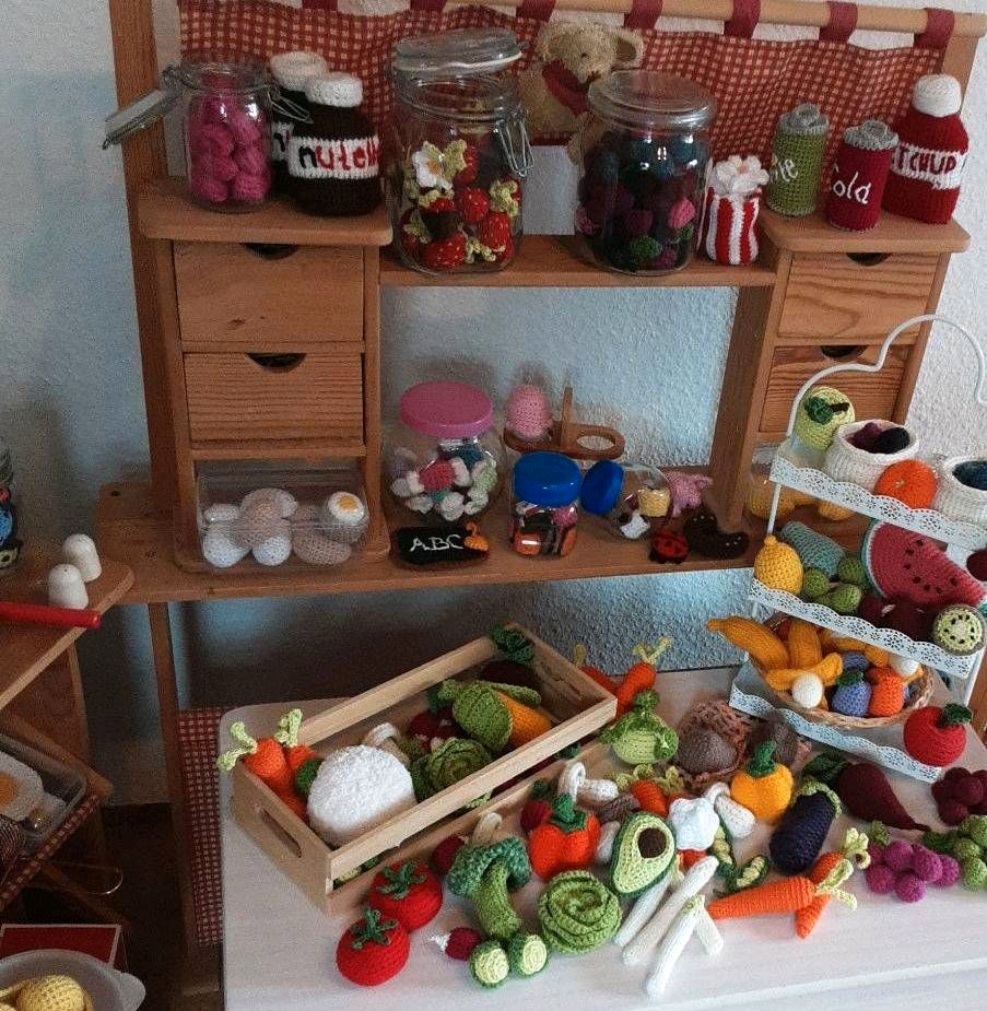 ❤Gemüse gehäkelt Kaufladen Spielküche Kinderküche Kaufmannsladen in Husum