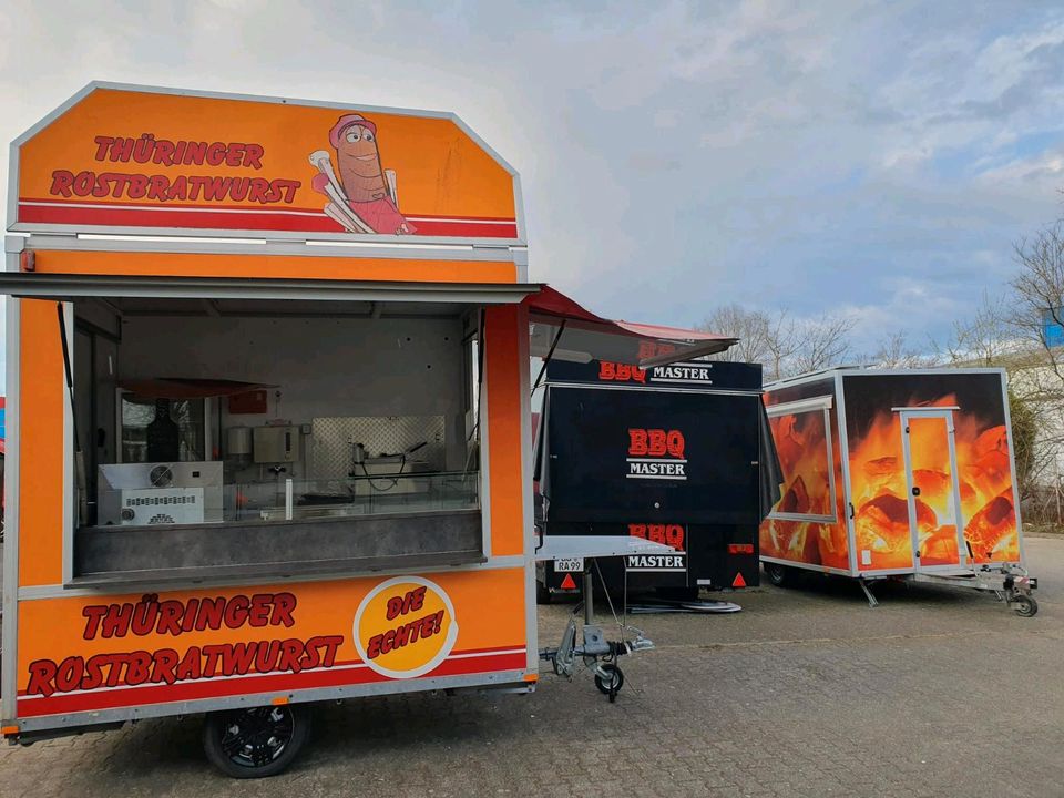 Imbissanhänger Imbisswagen mieten zu vermieten verleih Foodtruck Verkaufswagen Grillwagen Dönerwagen Döneranhänger Foodtrailer Burgerwagen Wurstbude Streetfood Event mieten in Groß-Gerau