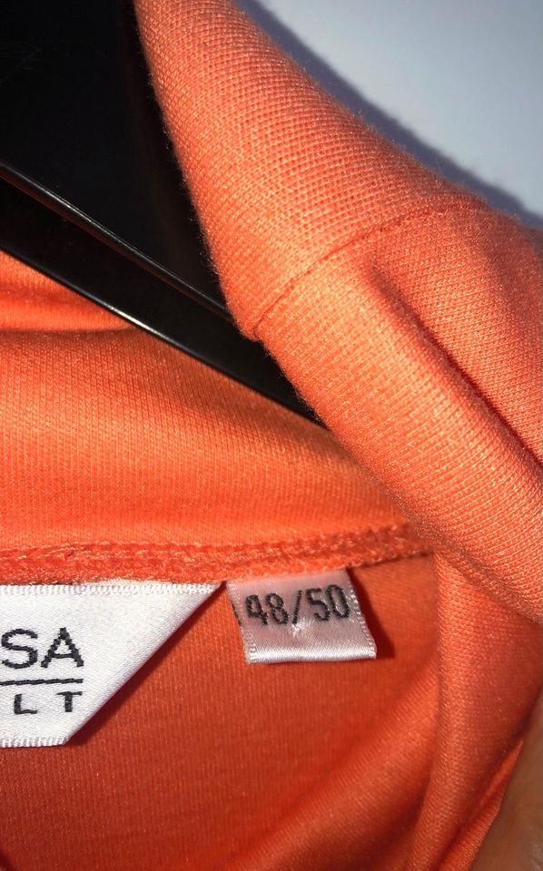 Neuwertige Rollkragen Langarmshirt Gr.48/50 orange in Kaiserslautern