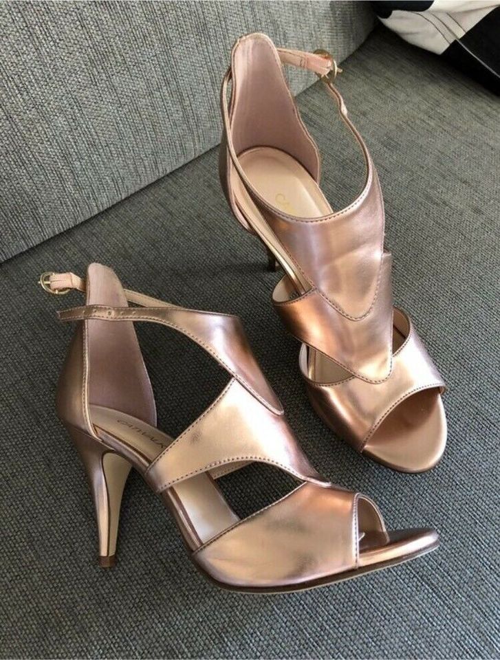 Sandalen High Heels Roségold Gr. 38, wie NEU in Syke