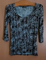 Bluse/Shirt, Gr. 38, schwarz/weiß/braun gemustert Hessen - Reinheim Vorschau