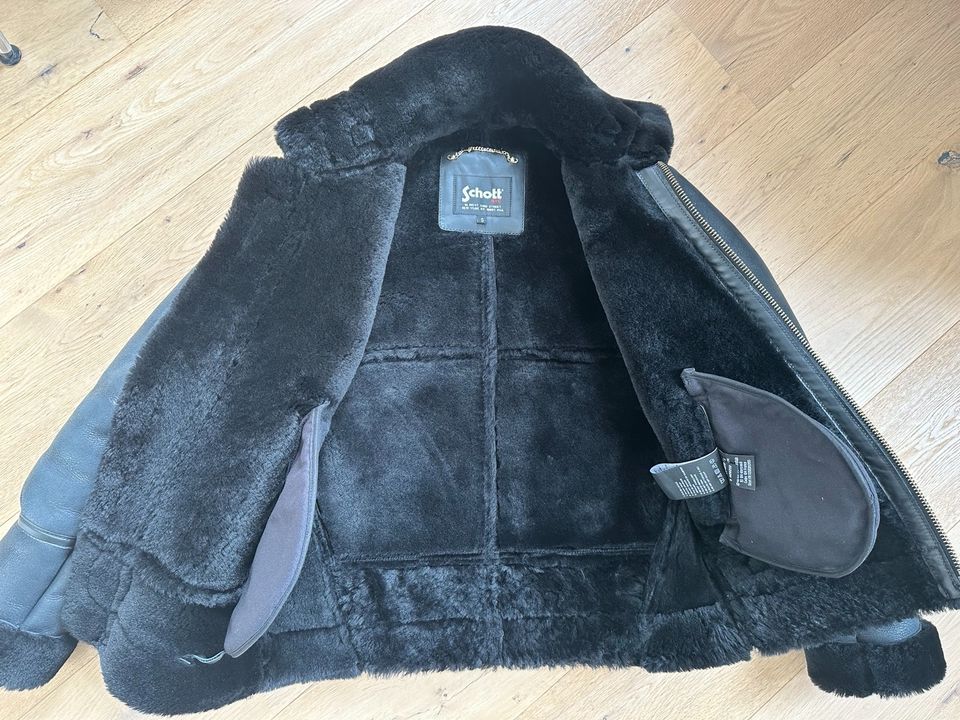 Schott Shearling Jacke Winterjacke Lederjacke S in Hamburg