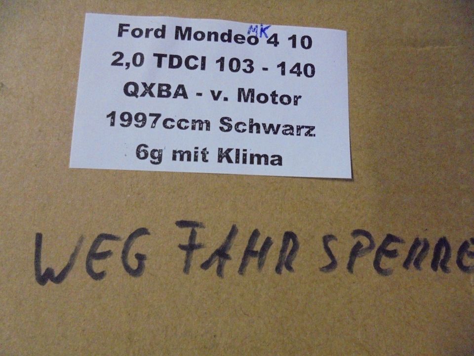 Ford Mondeo MK4 2,0TDCI 103kw SET Zündschloß 3M51-3F880AE WFS ec in Harrislee