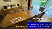 Esstisch ausziehbar + 8 Stühle / Eiche dunkel Niedersachsen - Holdorf Vorschau