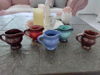 5 Keramik Krug Kännchen Handarbeit Vintage glasiert Niedersachsen - Bad Harzburg Vorschau