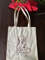 Jutebeutel bestickt Frau Akt Kunst Art Beutel Tasche  broderie Berlin - Mitte Vorschau