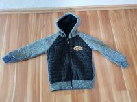 Kinder Kapuzen Jacke Super Dry Gr. 110-116 Schwarz Grau Niedersachsen - Dransfeld Vorschau