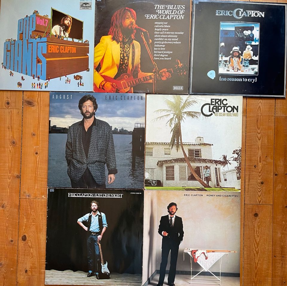 Biete 7 Alben/LPs von Eric „Slowhand“ Clapton in Oldenburg