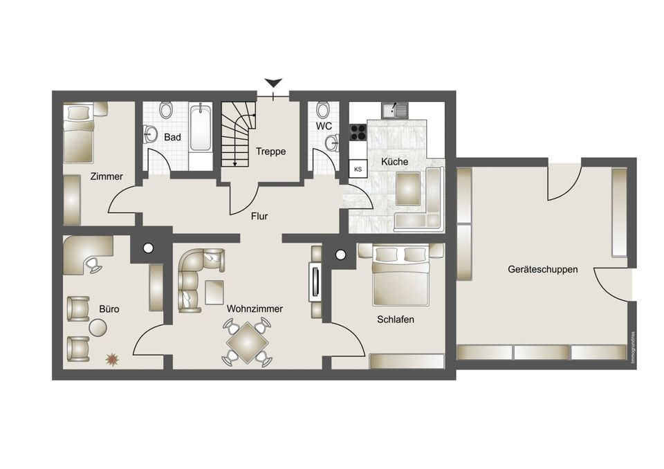 Zweifamilienhaus mit Garage, Terrasse und Anbau in Lindach - Erwerb des Nachbarhauses auch möglich! in Schwäbisch Gmünd