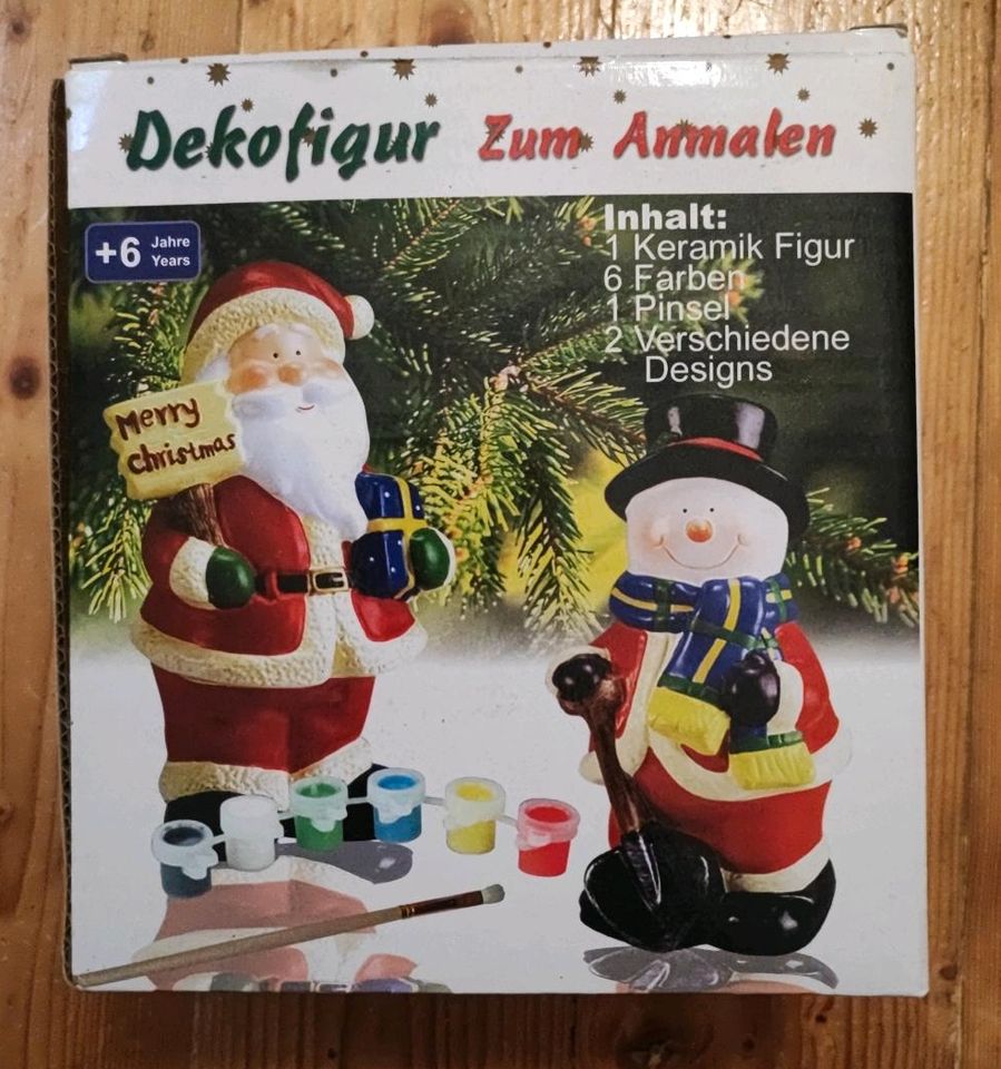 Deko Weihnachtsmann zum Anmalen in Rostock