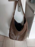 Lederhandtasche, taupe ,- 29 cm hoch ,- 42 cm breit, Boden  - ,16 Düsseldorf - Bilk Vorschau