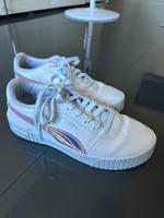 Puma Damen Sneaker Schuhe low weiß Carina HOLO Gr 39 silver white Berlin - Rudow Vorschau
