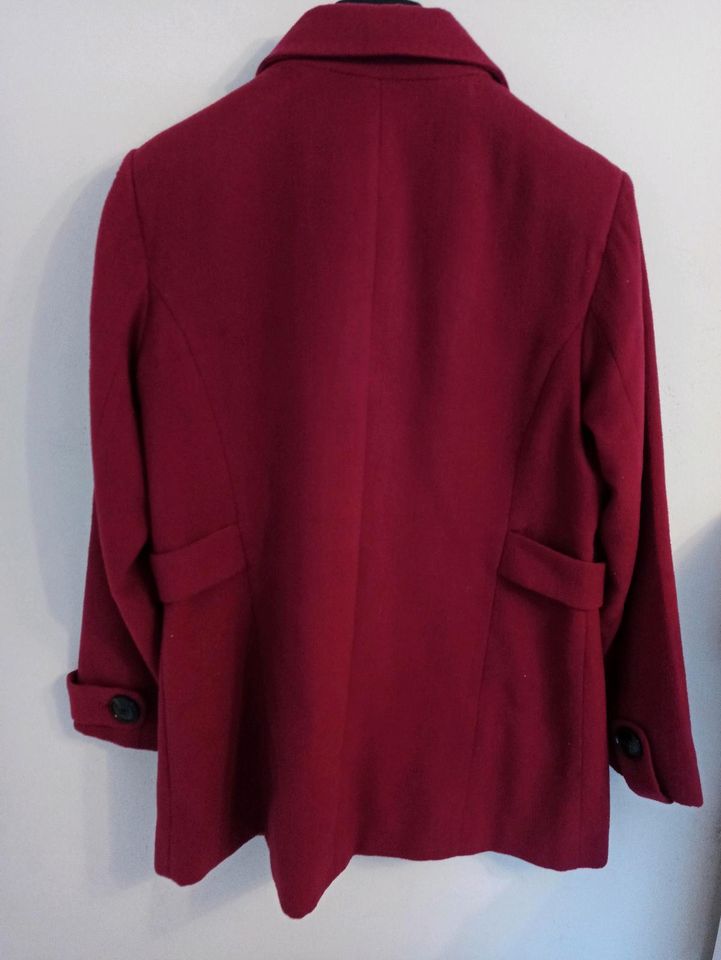 Damen Wollmantel 42 xl Beere rot in Altenkirchen