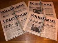 4 x Volksstimme SED DDR Zeitungen 7. + 17.+23.+24. November 1989 Sachsen-Anhalt - Gardelegen   Vorschau