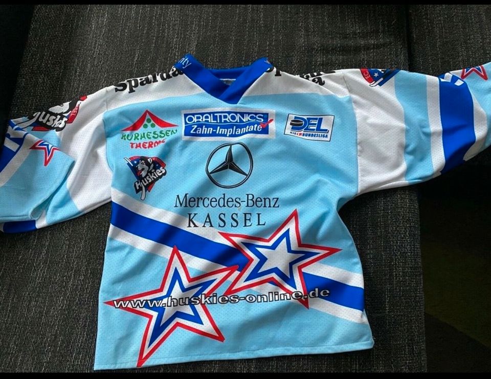 ECK Kassel Huskies Trikot Rarität Unikat Saison 2001/2002 in Hessisch Lichtenau