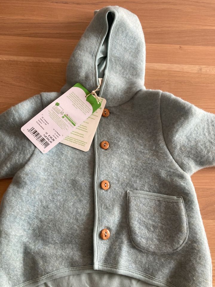 Set Wolljacke und Wollhose Eisblau Wolle 62/68 Alana neu in Gutenzell-Hürbel