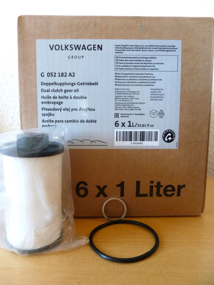 6L G052182A2 VW AUDI SKODA SEAT DSG Getriebe Öl Filter SET Insp. in Leipzig