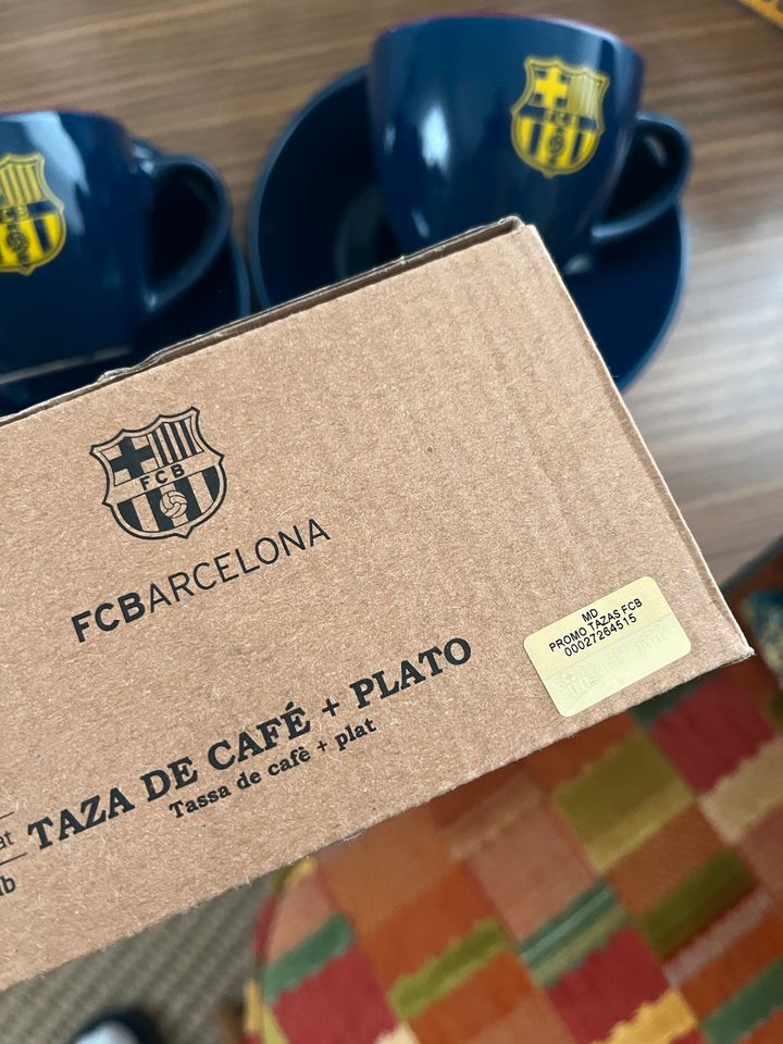 FCBarcelona Kaffeetasse 2x in Gossersweiler-Stein