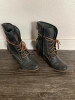 Stiefeletten Mustang Grau Gr. 38 Absatz 5 cm Nordrhein-Westfalen - Mönchengladbach Vorschau